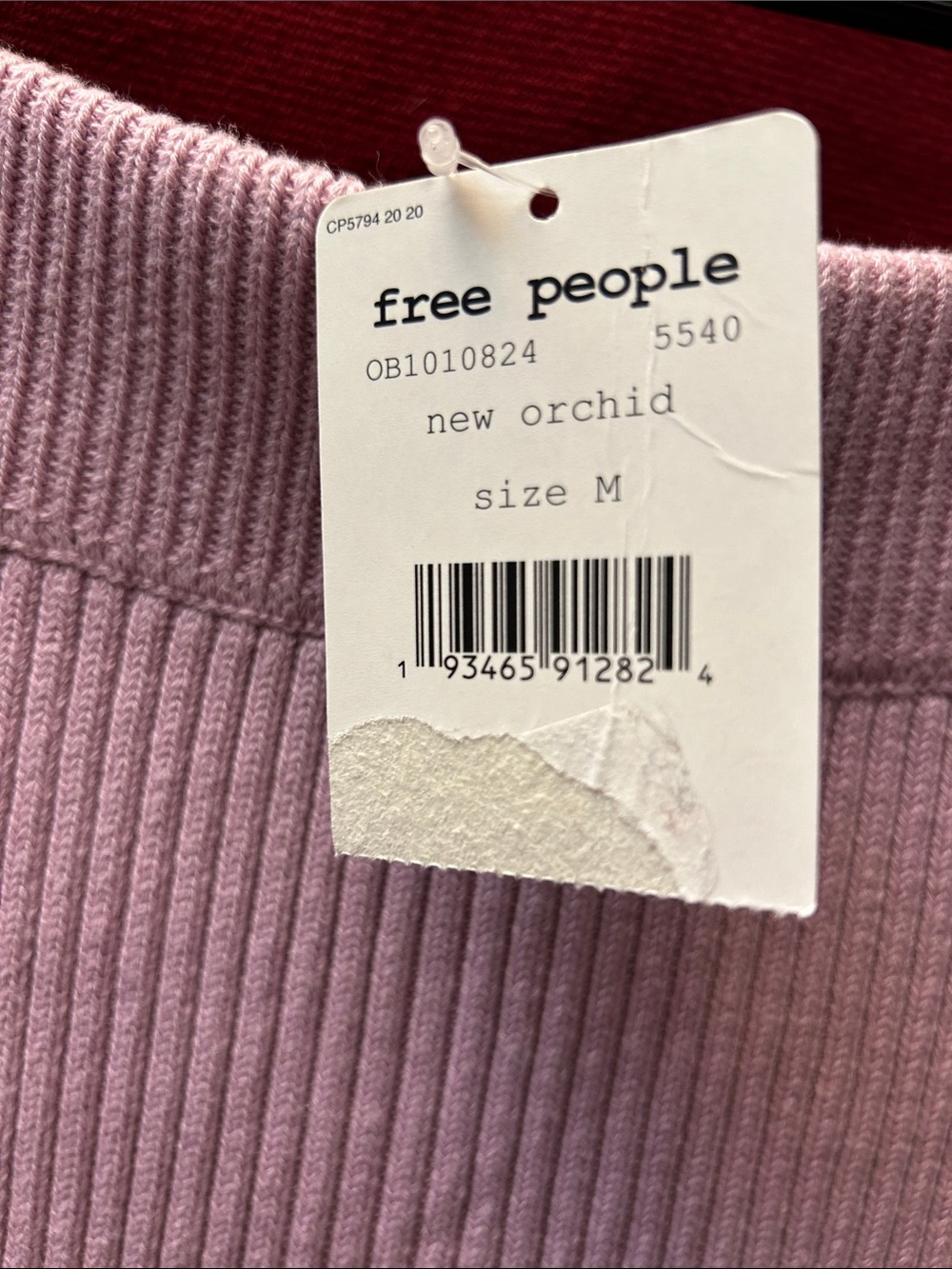Free People Ribbed Knit Ruffle Hem Skirt - Picture 4 of 5